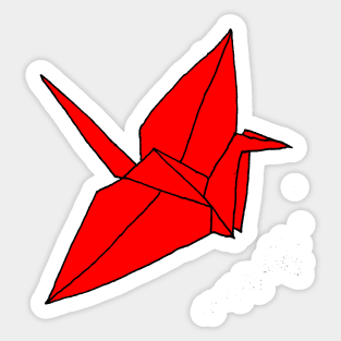 Origami Crane Sticker